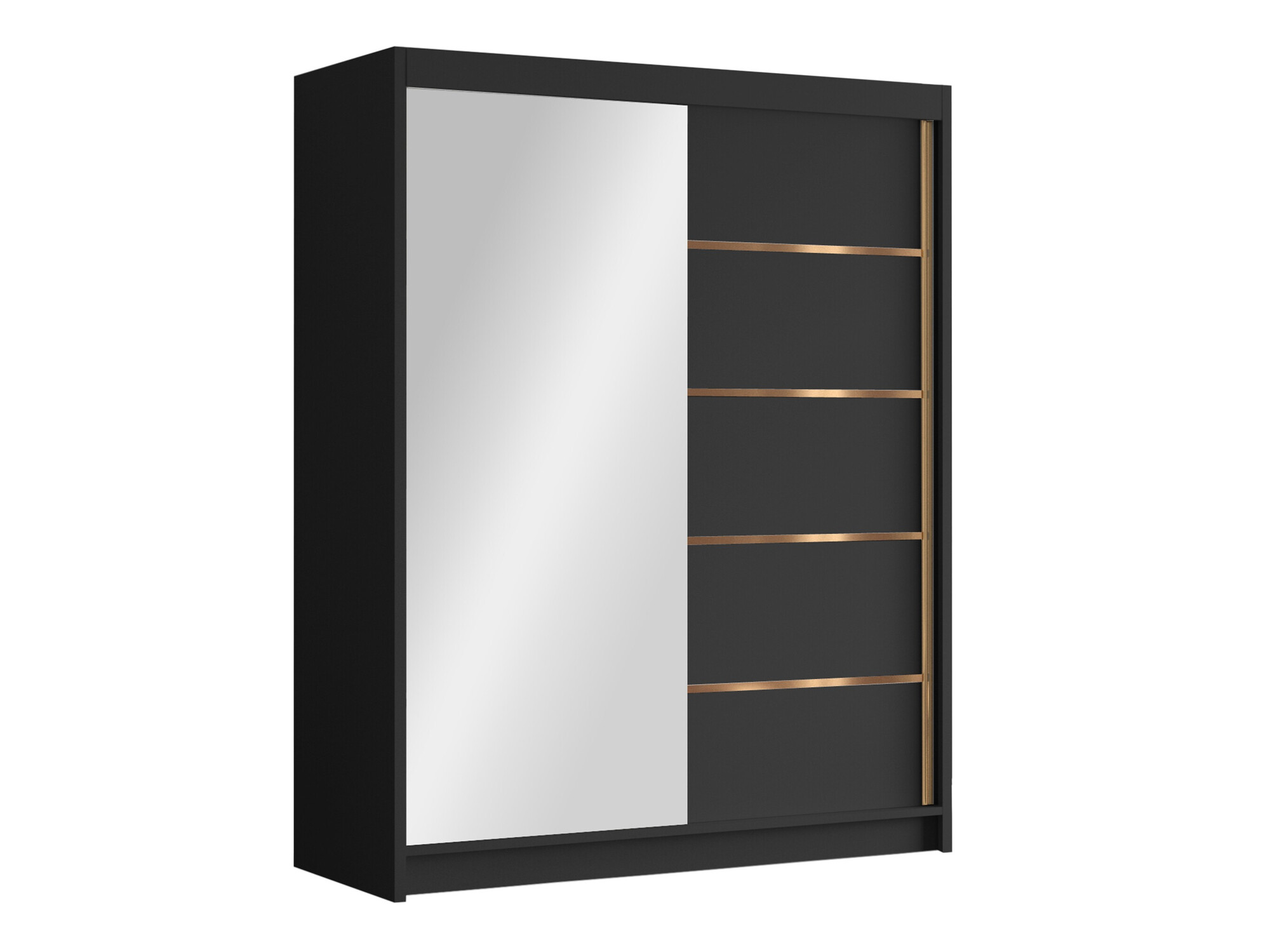 Kleiderschrank Closico Capsa III (Schwarz)