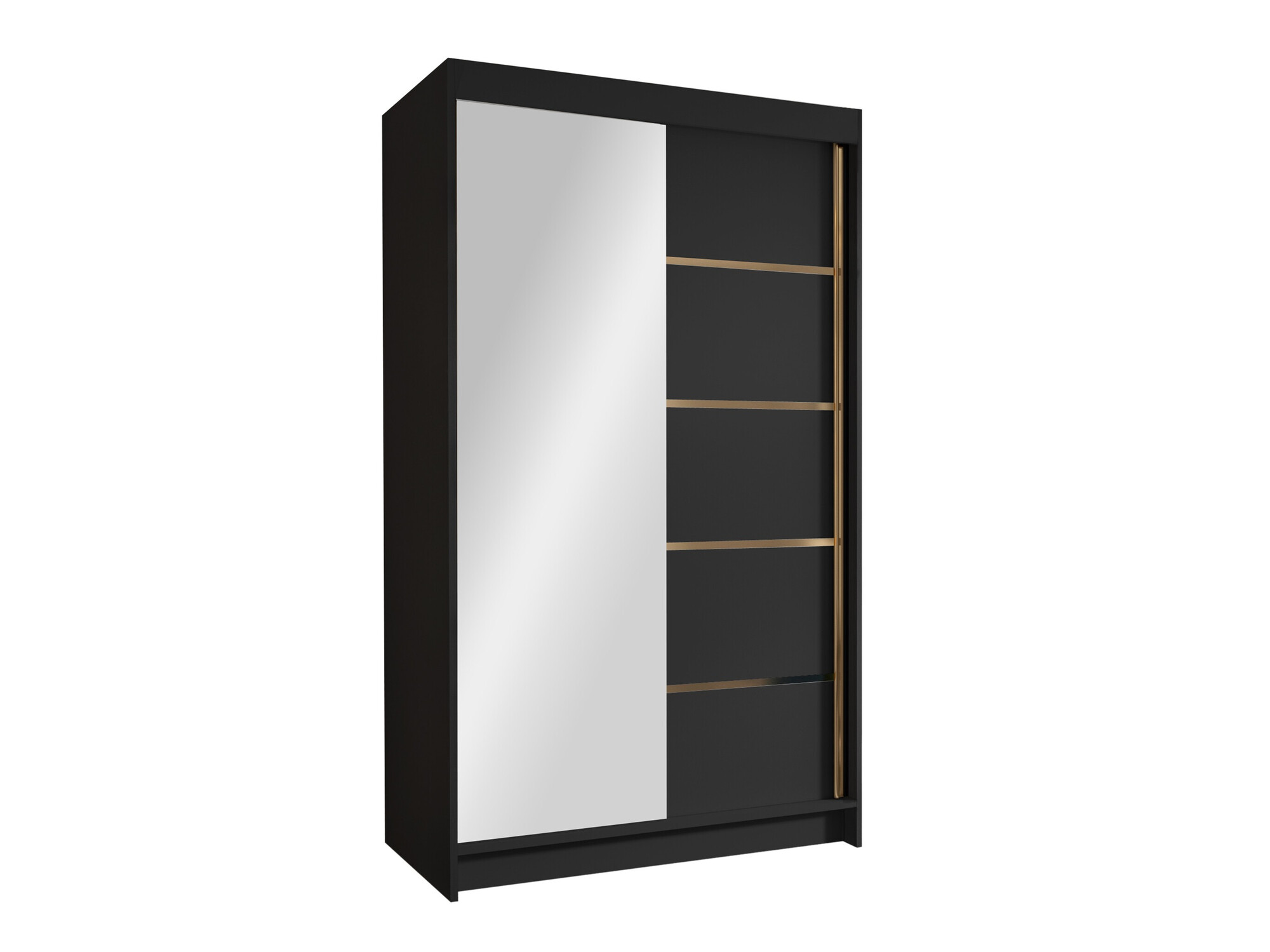 Kleiderschrank Closico Corden III (Schwarz)