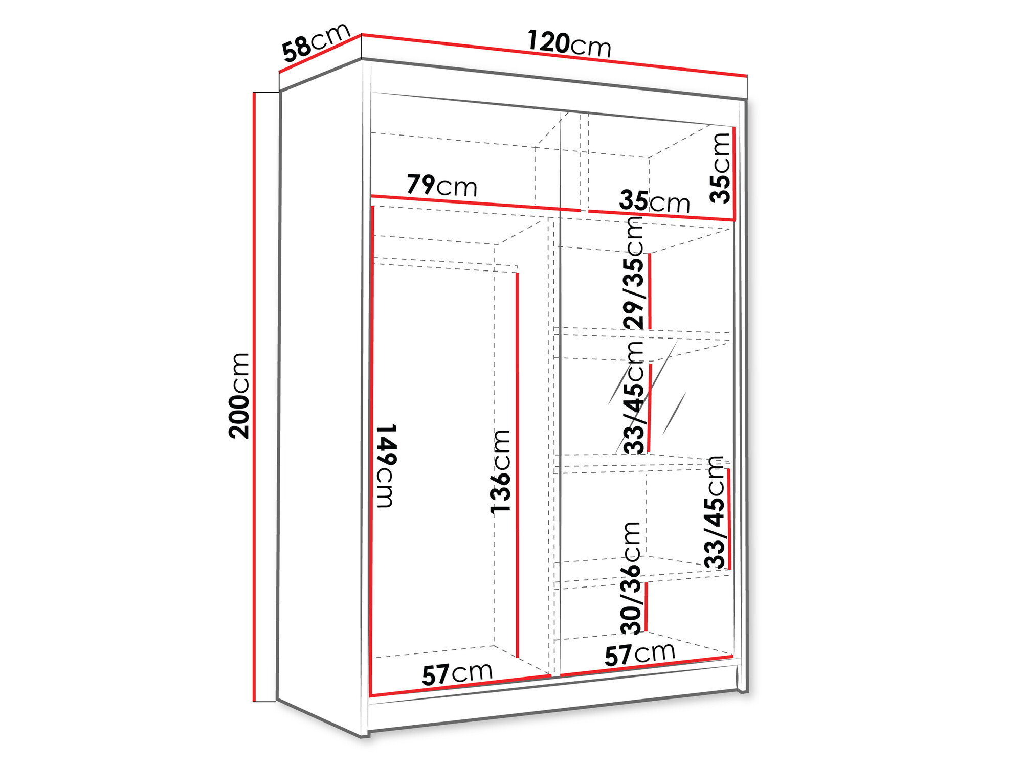 Kleiderschrank Closico Fornix III (Kaschmir)