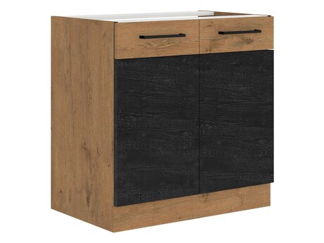 Modularer Waschbeckenschrank mit Türen Wood Dark 101