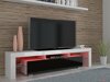 TV-Möbel Buffalo 169 (Weiß + Schwarz glänzend)