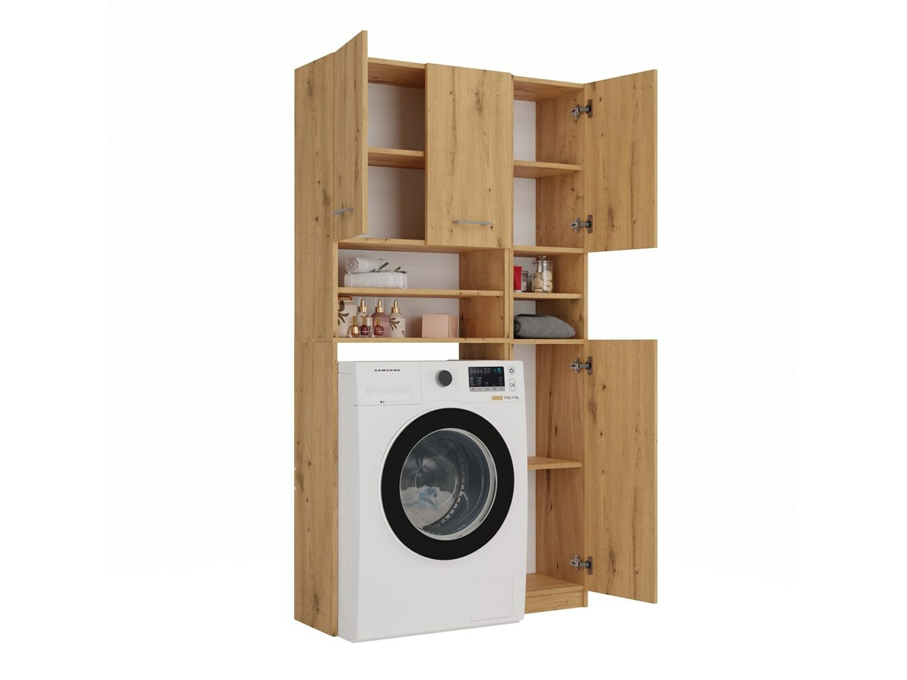 Badezimmer-Regal Mandeville 128 (Artisan Eichenholzoptik)