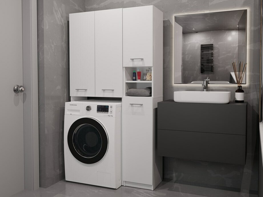 Badezimmer-Regal Mandeville 130 (Weiß)