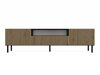 TV-Möbel Romseru 105 (Artisan Eichenholzoptik + Schwarz)