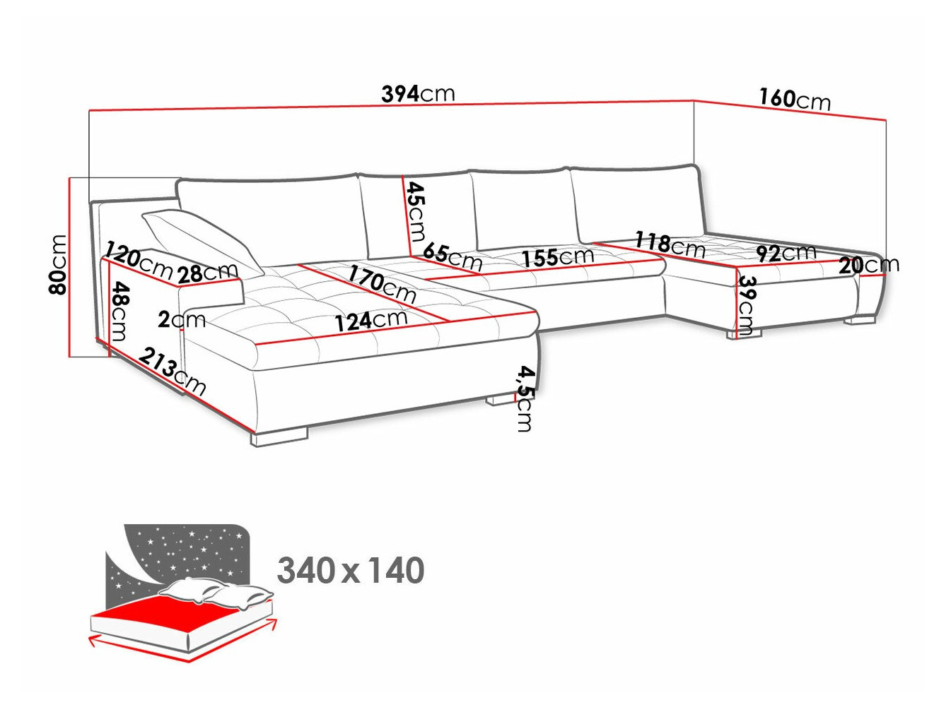 Ecksofa Comfivo 106 (Uttario Velvet 2971 + Uttario Velvet 2959)