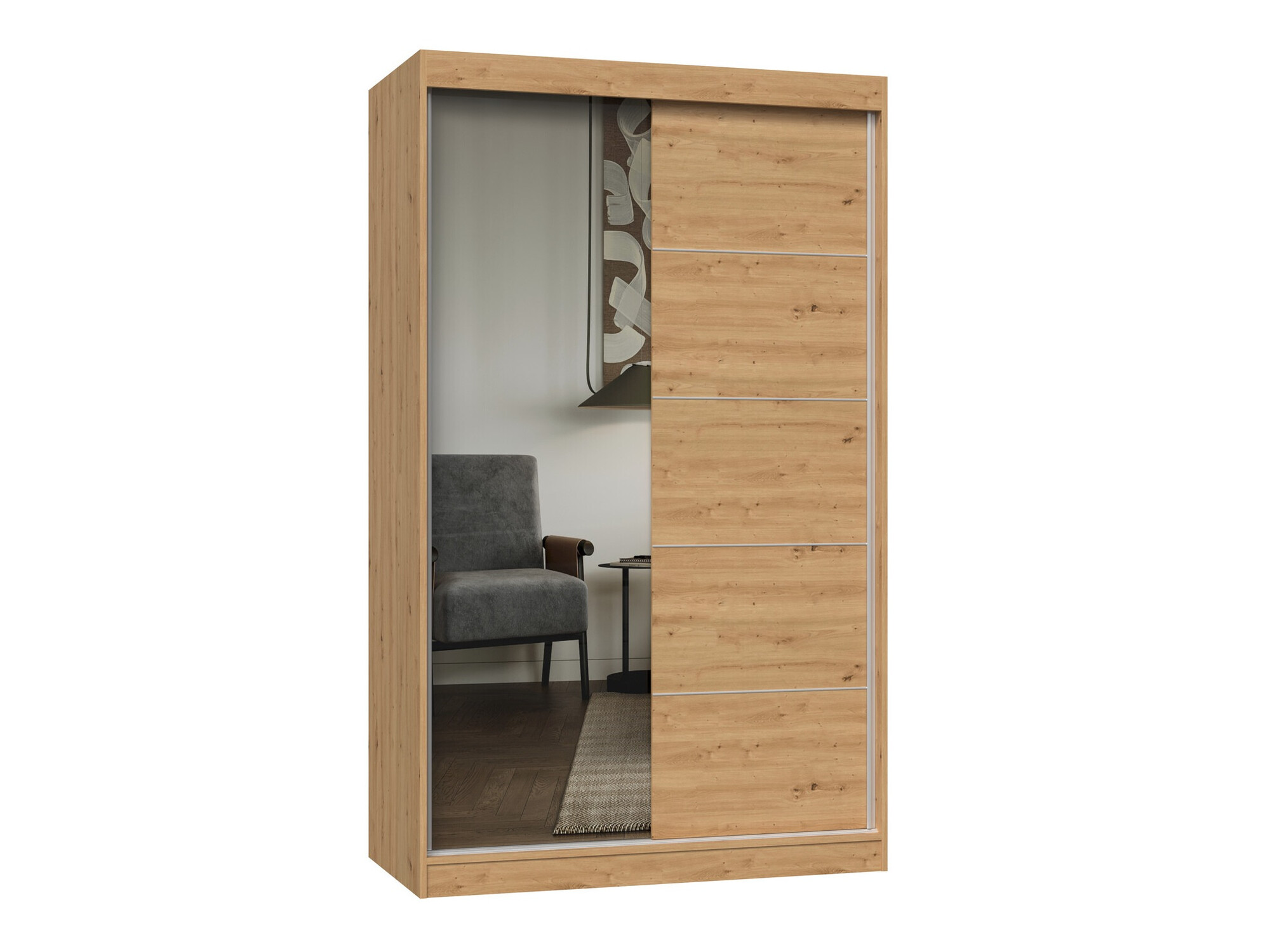Kleiderschrank Mandeville 157 (Artisan Eichenholzoptik)