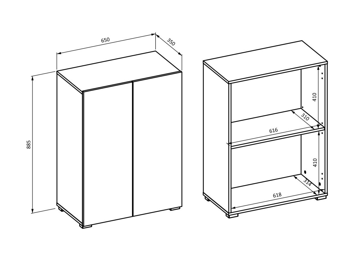 Sideboard Austin 348 (Weiß)
