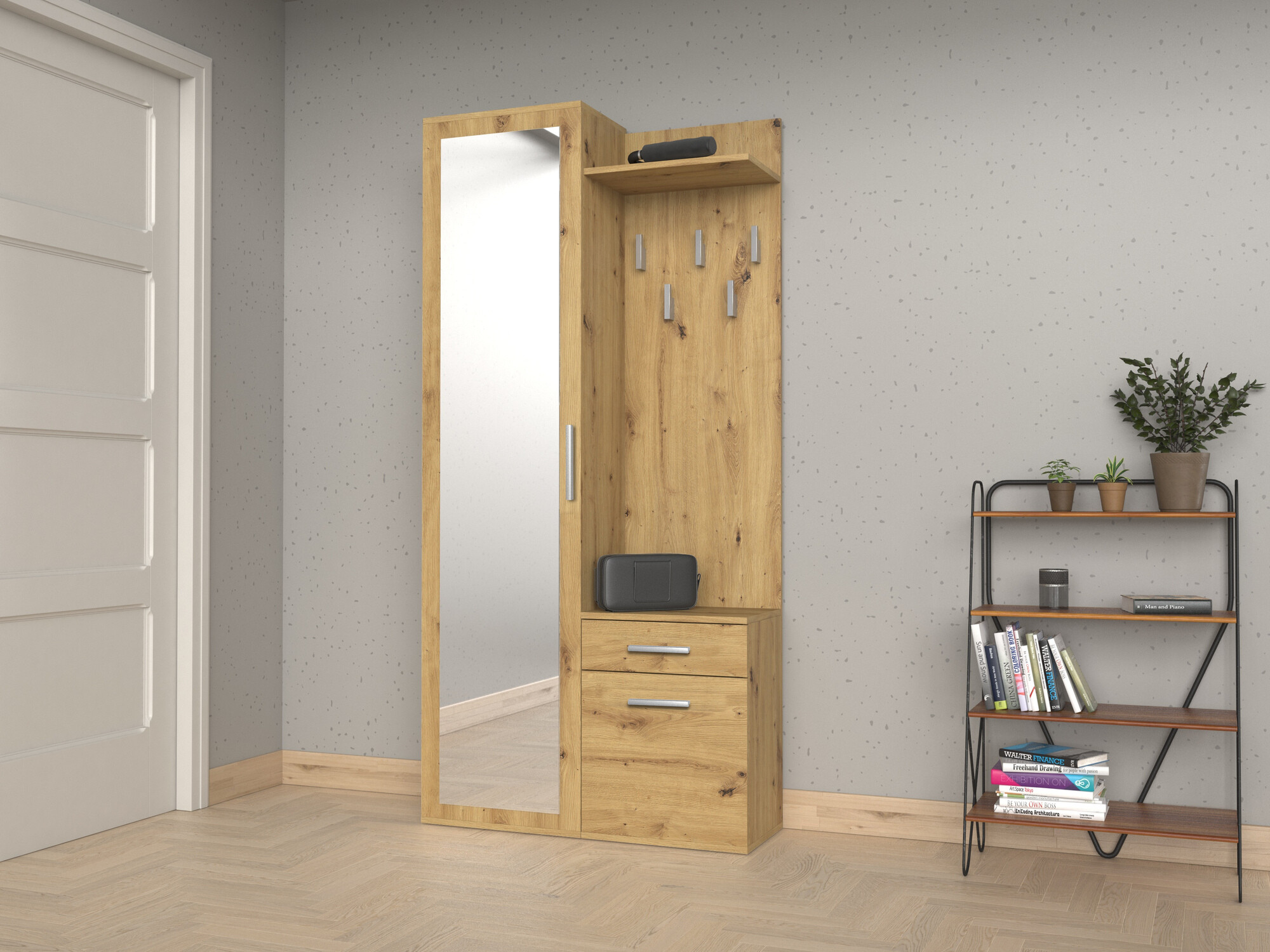 Flurgarnitur Mandeville 126 (Artisan Eichenholzoptik)