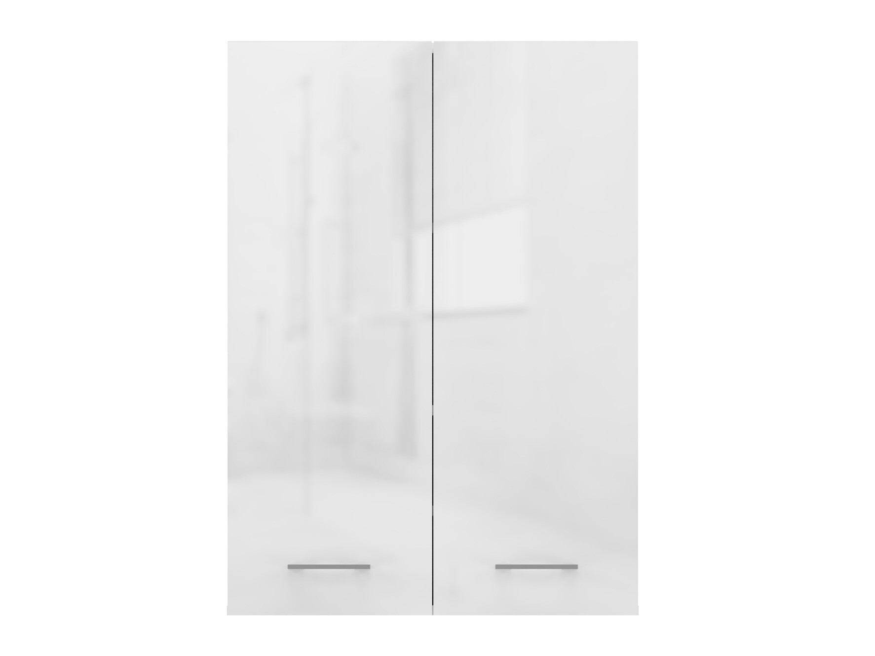Wandhängeschrank für Badezimmer Balelbo 105 (Weiß + Weiß glänzend)