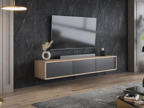 TV-Möbel Austin 324 (Eichenholzoptik + Anthrazit)