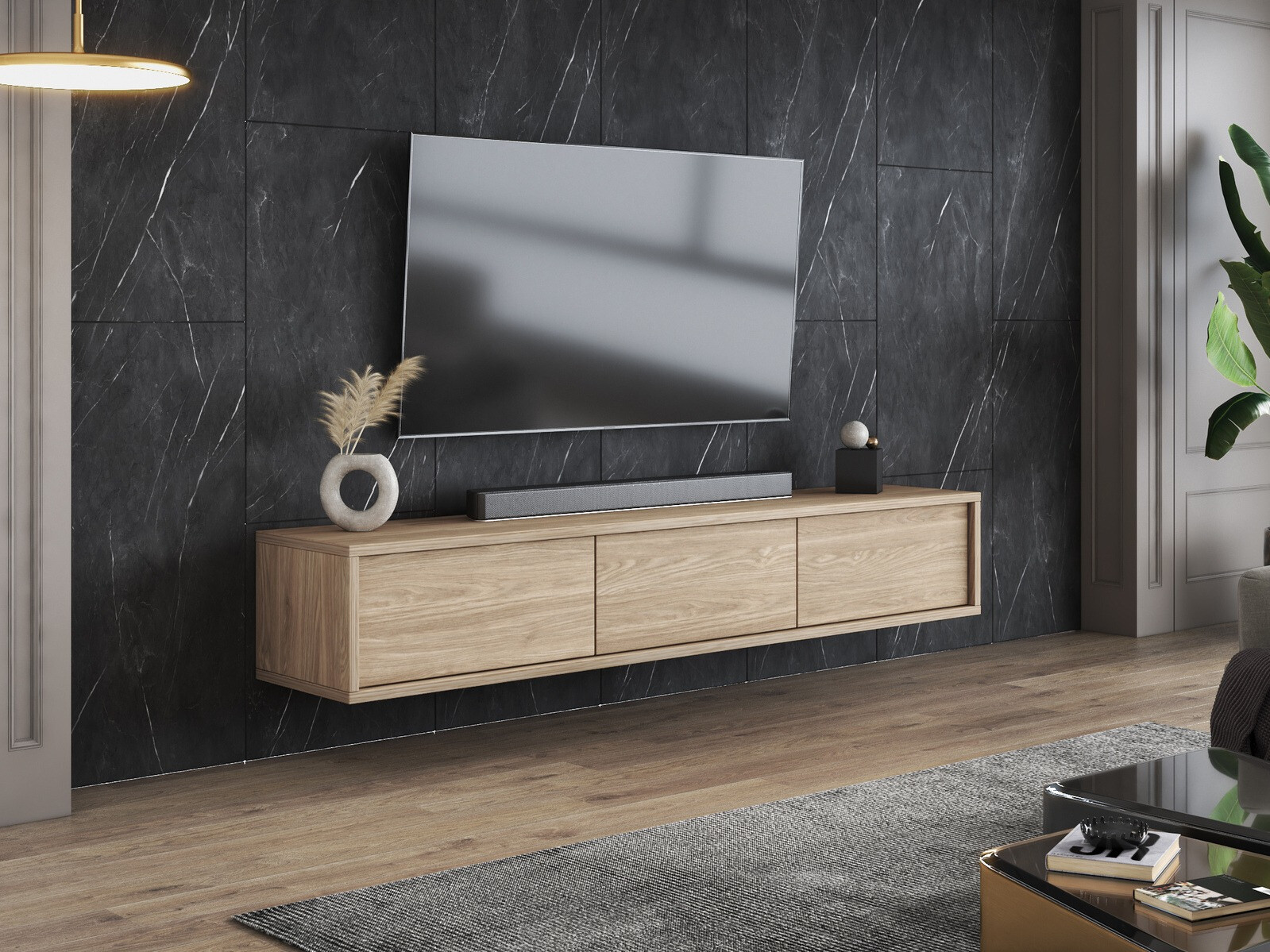 TV-Möbel Austin 324 (Eichenholzoptik)