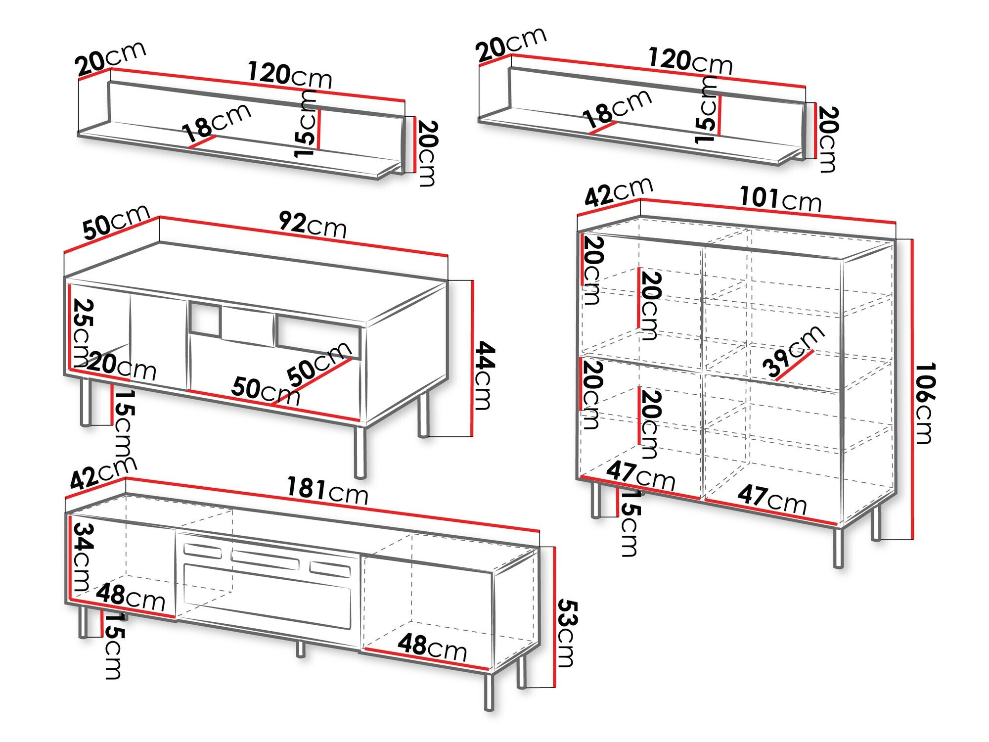 Wohnzimmer-Sets Studium II