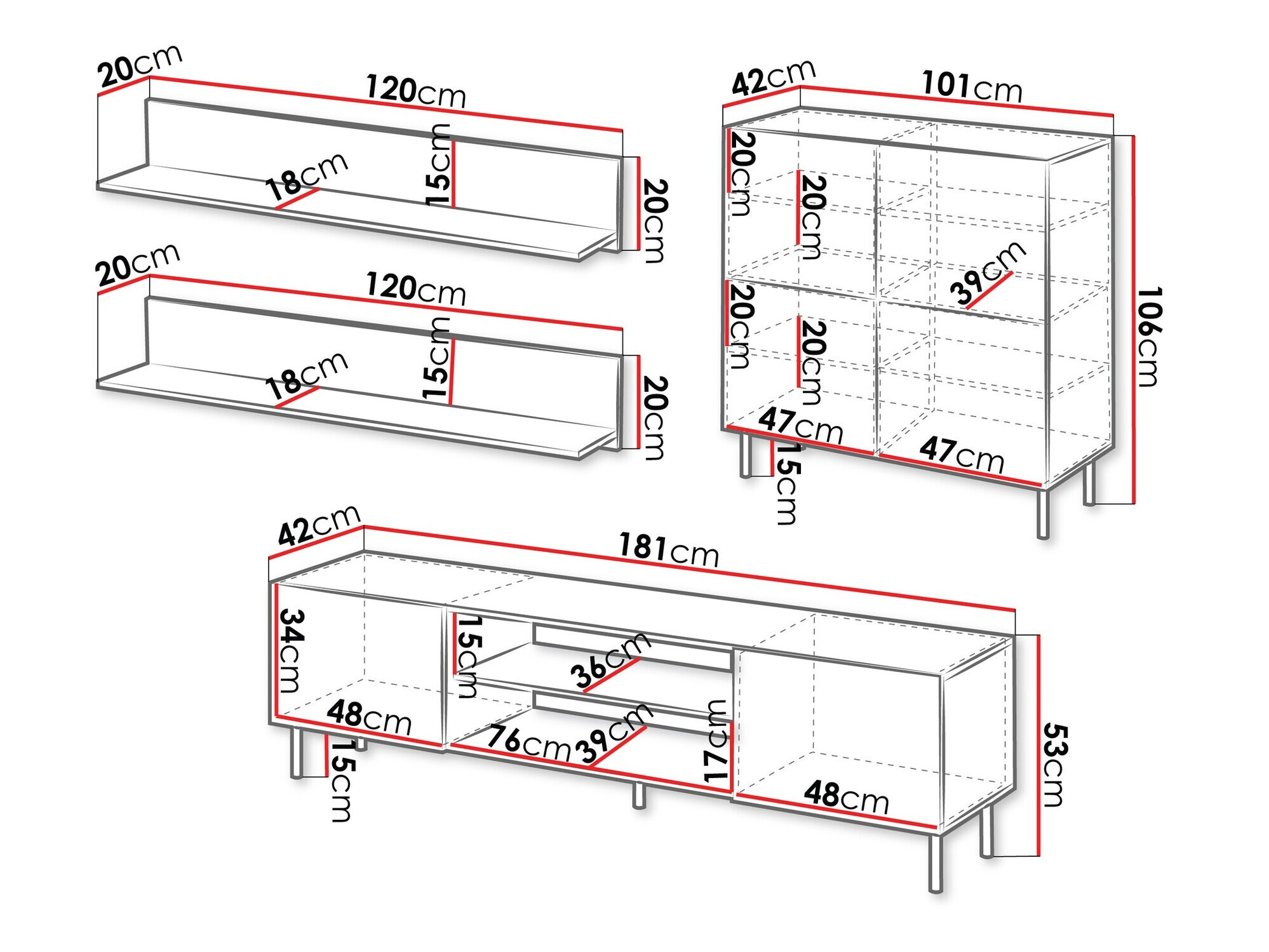 Wohnzimmer-Sets Studium IV