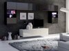 Wohnzimmer-Sets Tivdalu 106 (Weiß + Schwarz)