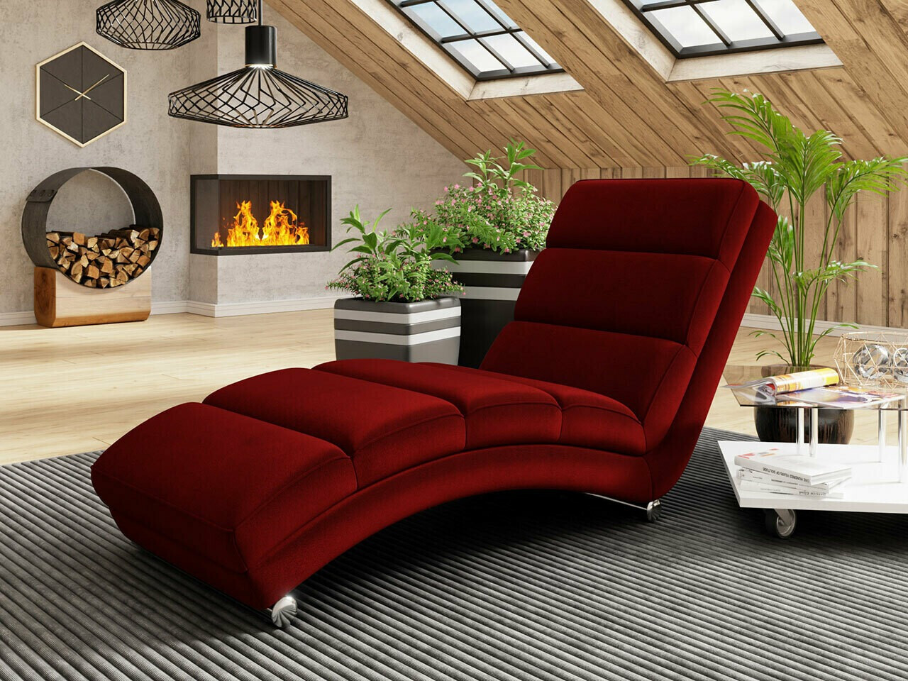 Chaiselongue Comfivo 172 (Venus samt 2926)