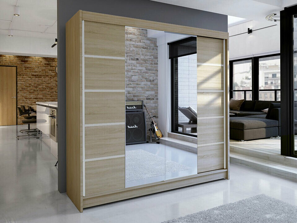 Kleiderschrank Closico Cavaris V (Sonoma Eichenholzoptik)