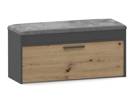 Schuhschrank Mandeville 216 (Anthrazit + Artisan Eichenholzoptik)