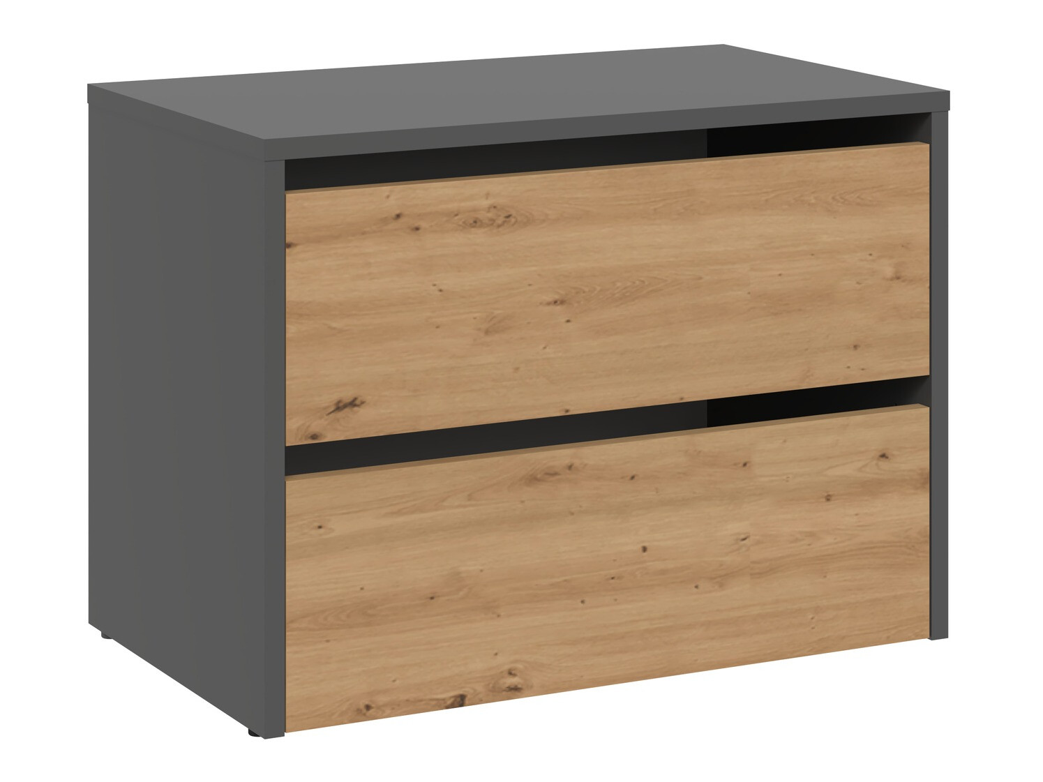 Schuhschrank Mandeville 222 (Anthrazit + Artisan Eichenholzoptik)