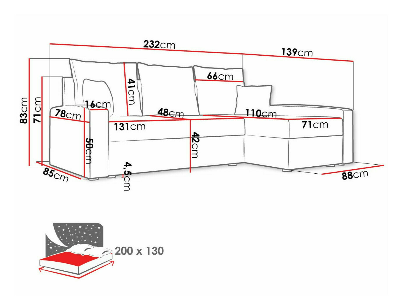 Ecksofa Memphis 122 (Haiti 17 + Haiti 10)