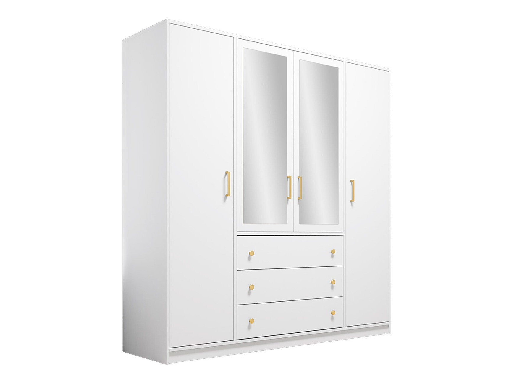 Kleiderschrank Musum (Weiß)