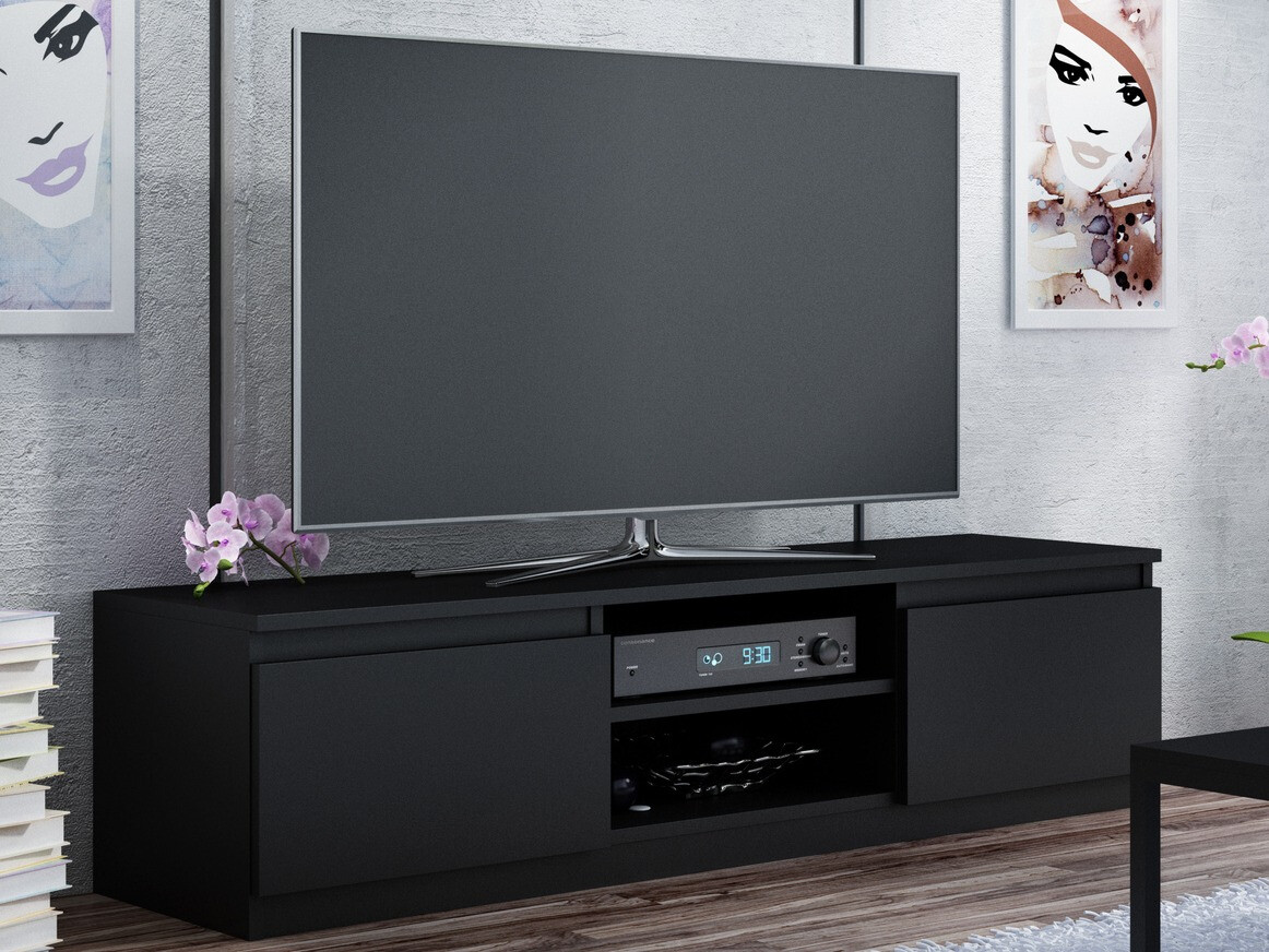 TV-Möbel Elbvelu 125 (Schwarz)