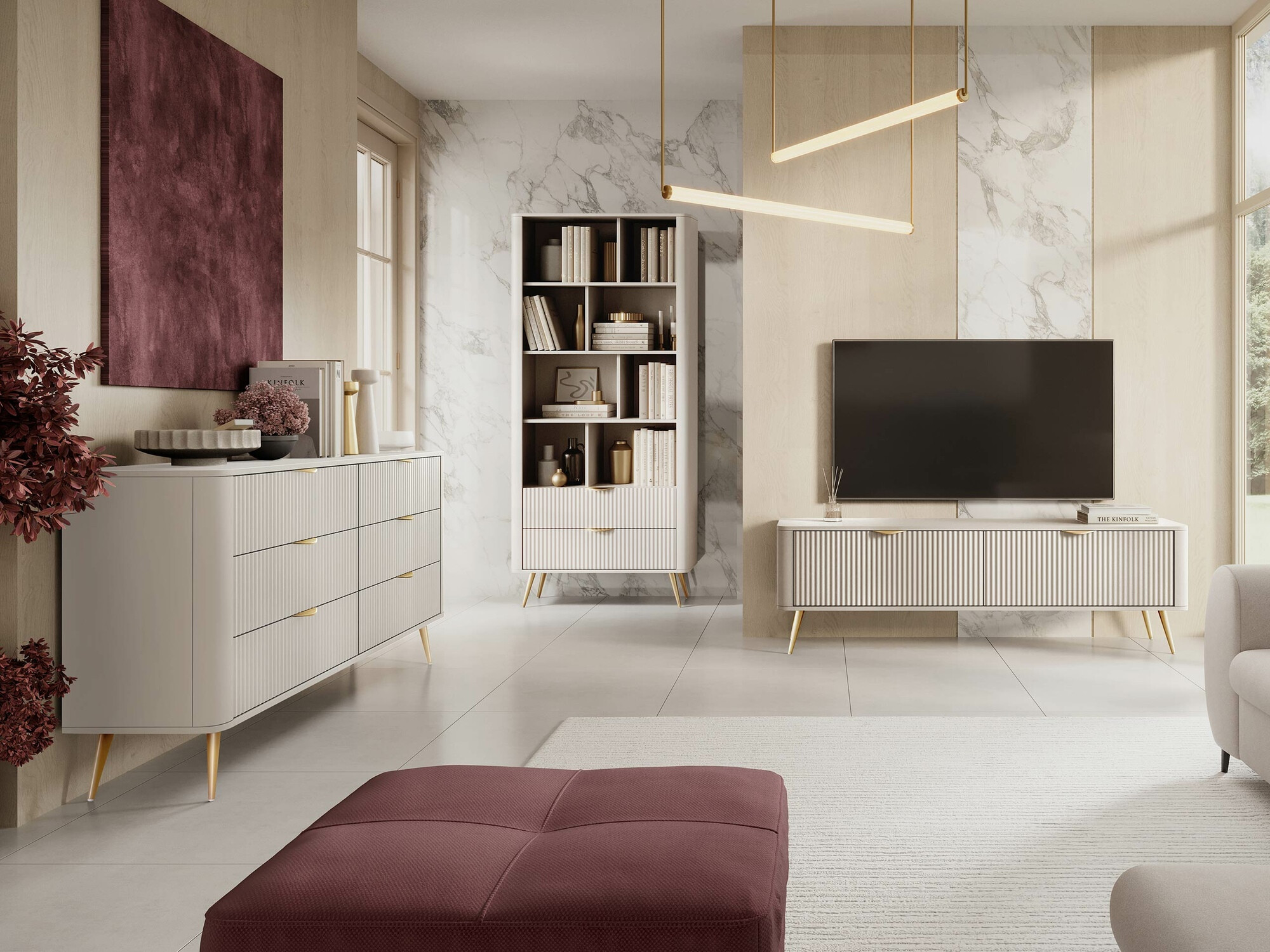 Kommoden Ioca II (Beige)