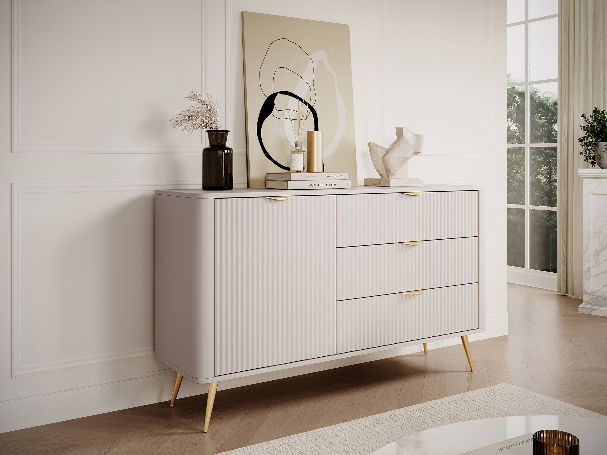 Kommoden Lectum (Beige)