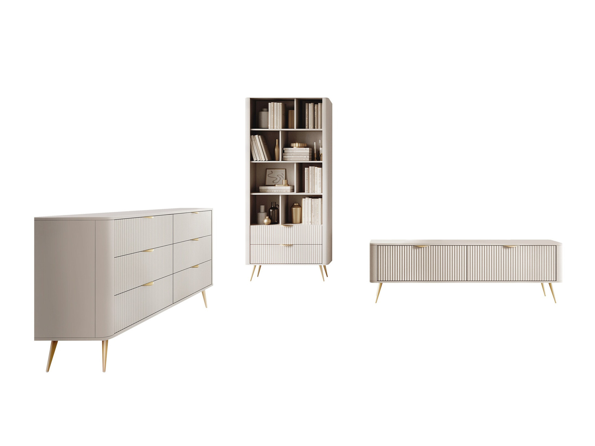 Wohnzimmer-Sets Ioca II (Beige)