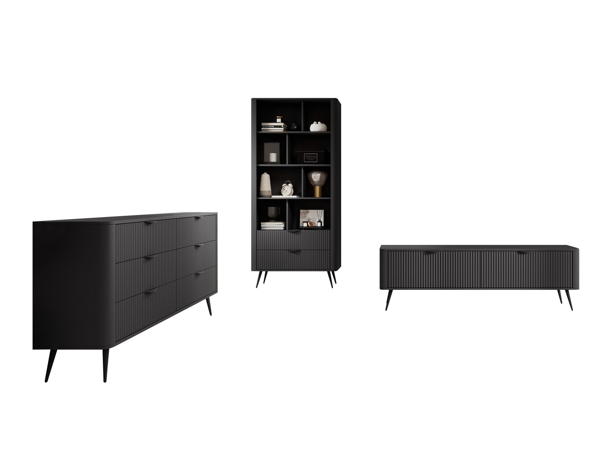 Wohnzimmer-Sets Versoe 109 (Graphit)