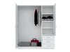 Kleiderschrank Bristol 199 (Weiß)