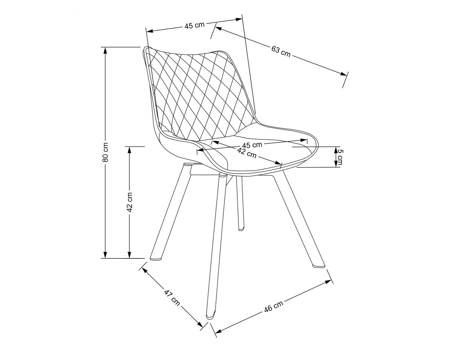 Stuhl Houston 1442 (Bluvel 19)