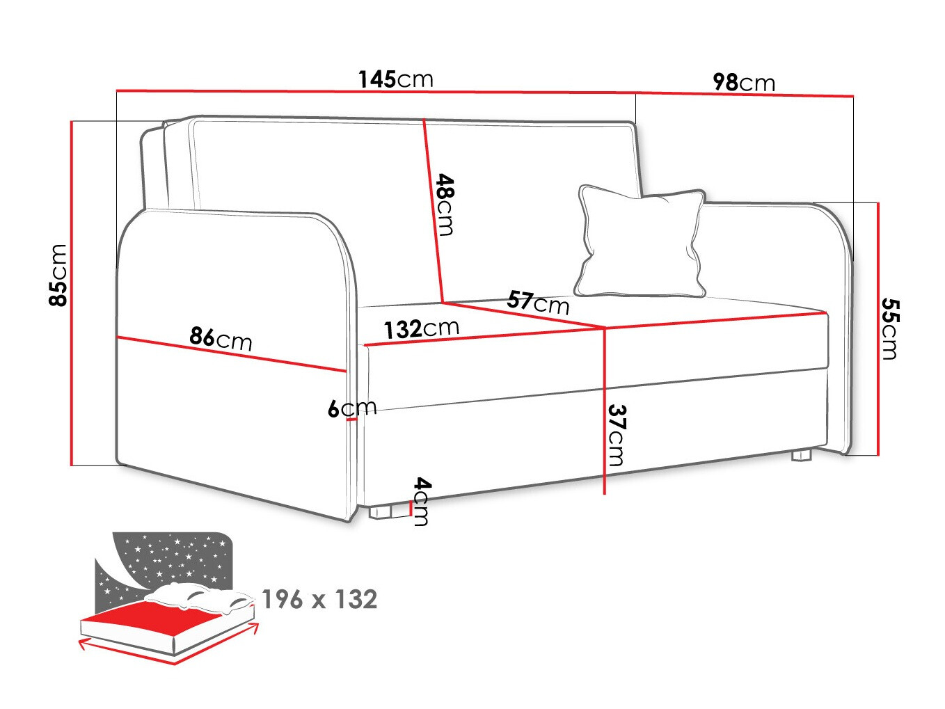 Schlafsofa Lirael III (Again 11)