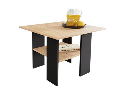 Couchtisch Reading 102 (Schwarz + Craft eichenholzoptik)