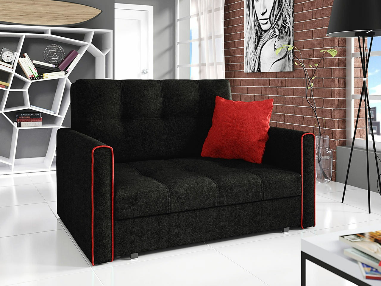 Schlafsofa Columbus 105 (Alova 04 + Alova 46)