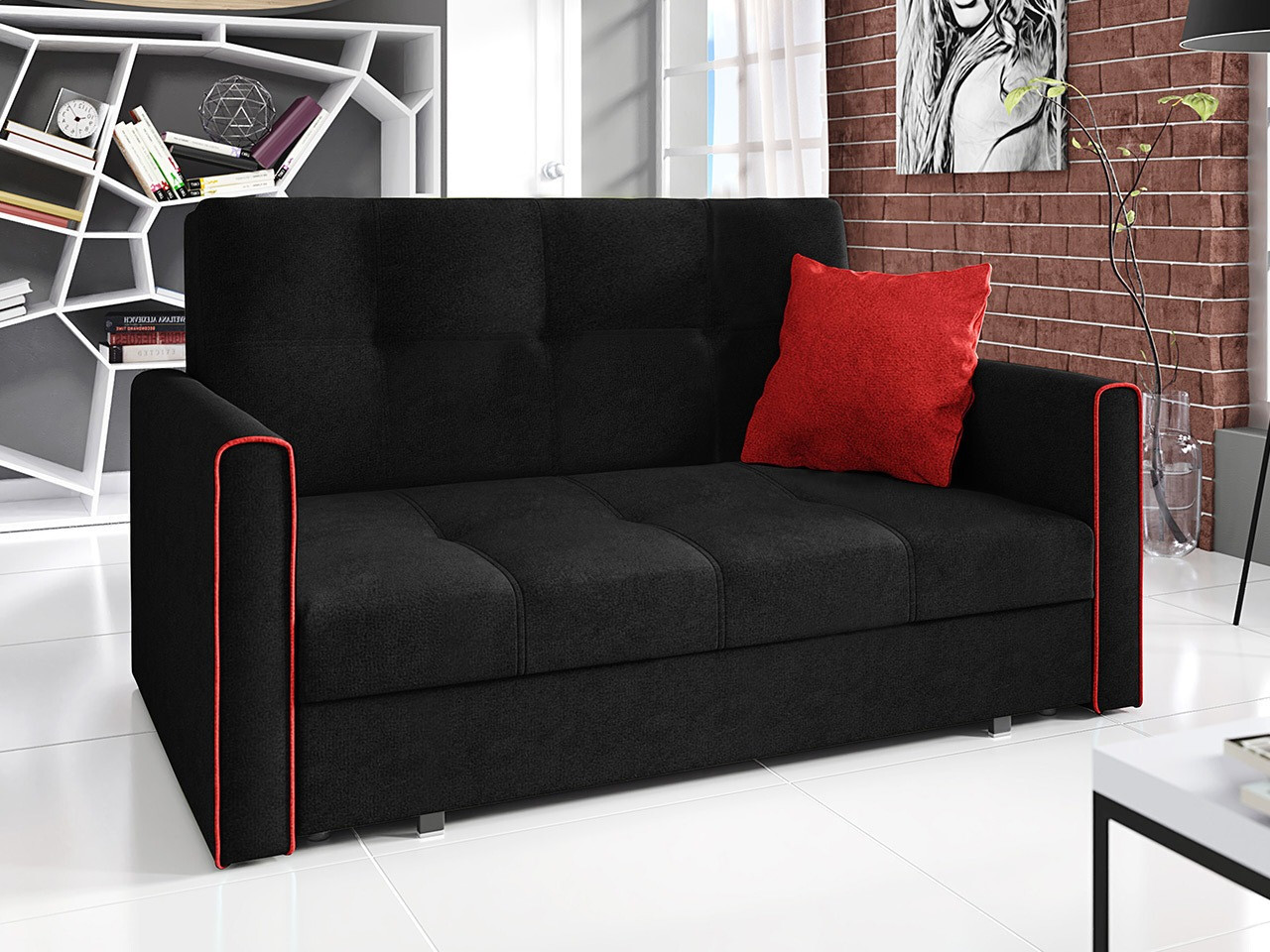 Schlafsofa Columbus 106 (Alova 04 + Alova 46)