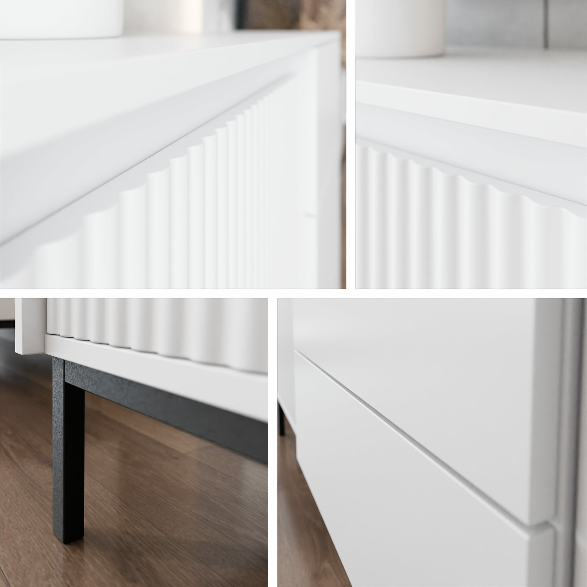 Couchtisch Comfivo Delruva (Weiß)