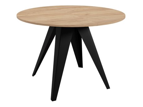 Tisch Oswego 114 (Schwarz + Craft goldene Eichenholzoptik)