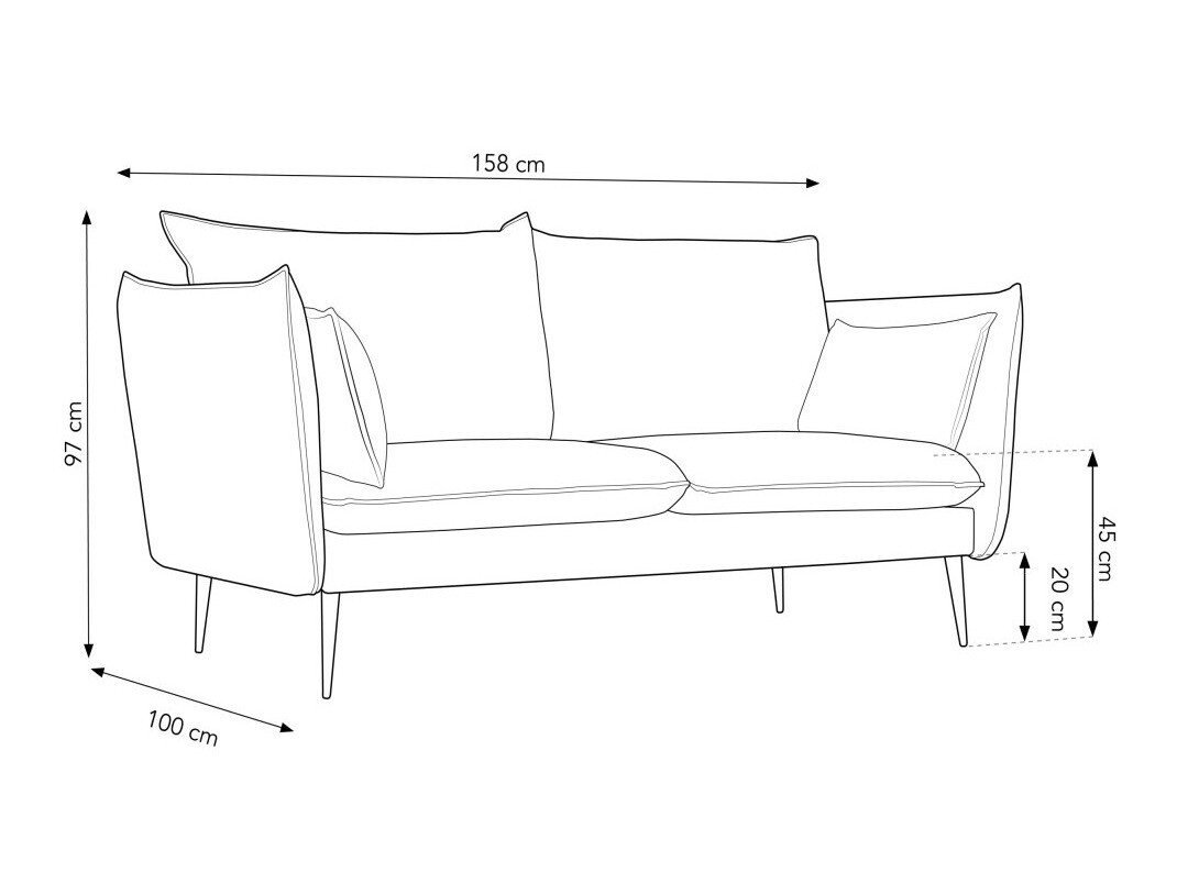 Sofa Beckley E102 (Riviera 21)