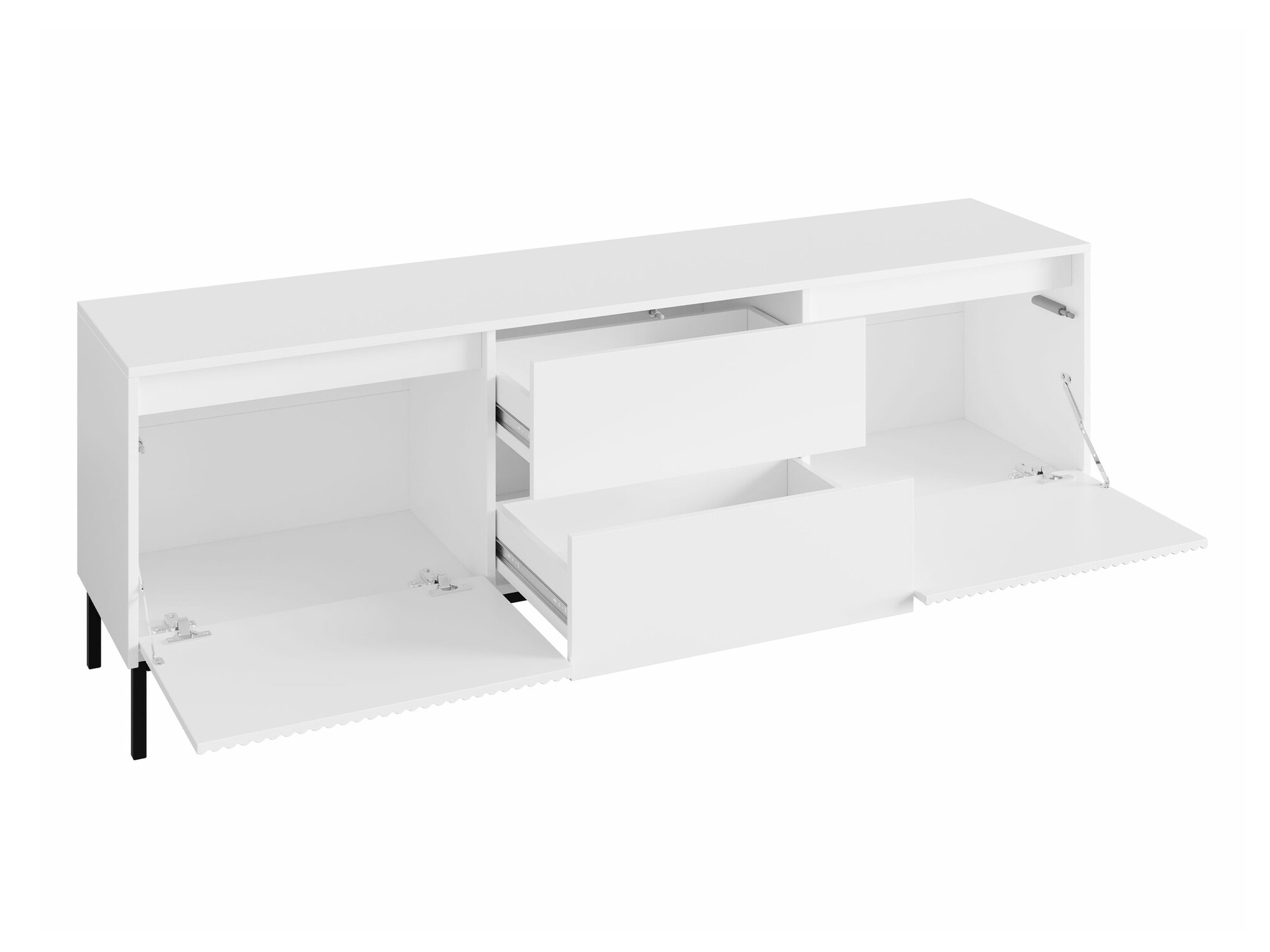Wohnzimmer-Sets Comfivo Delruva II (Schwarz)
