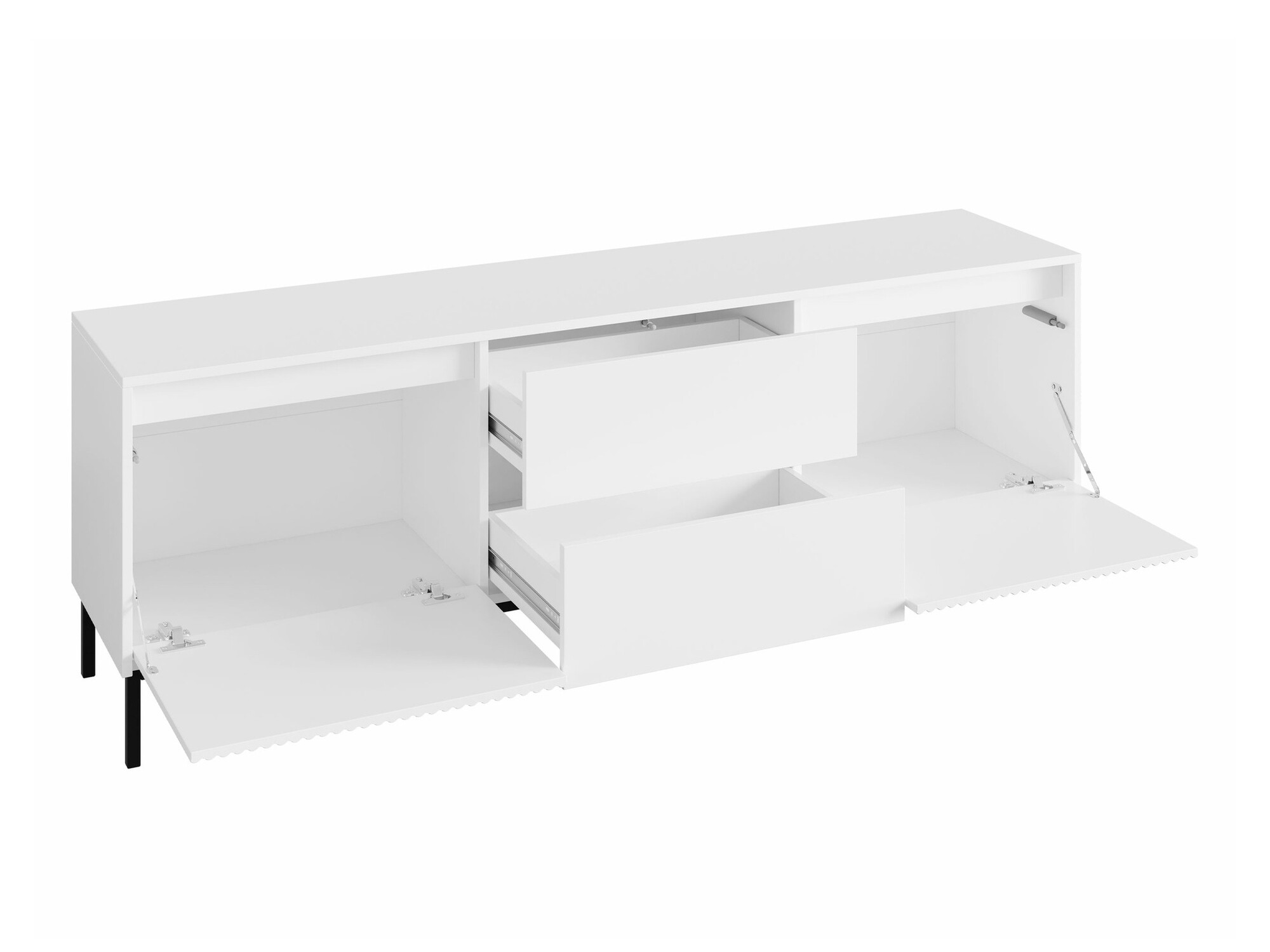 Wohnzimmer-Sets Comfivo Delruva II (Schwarz)
