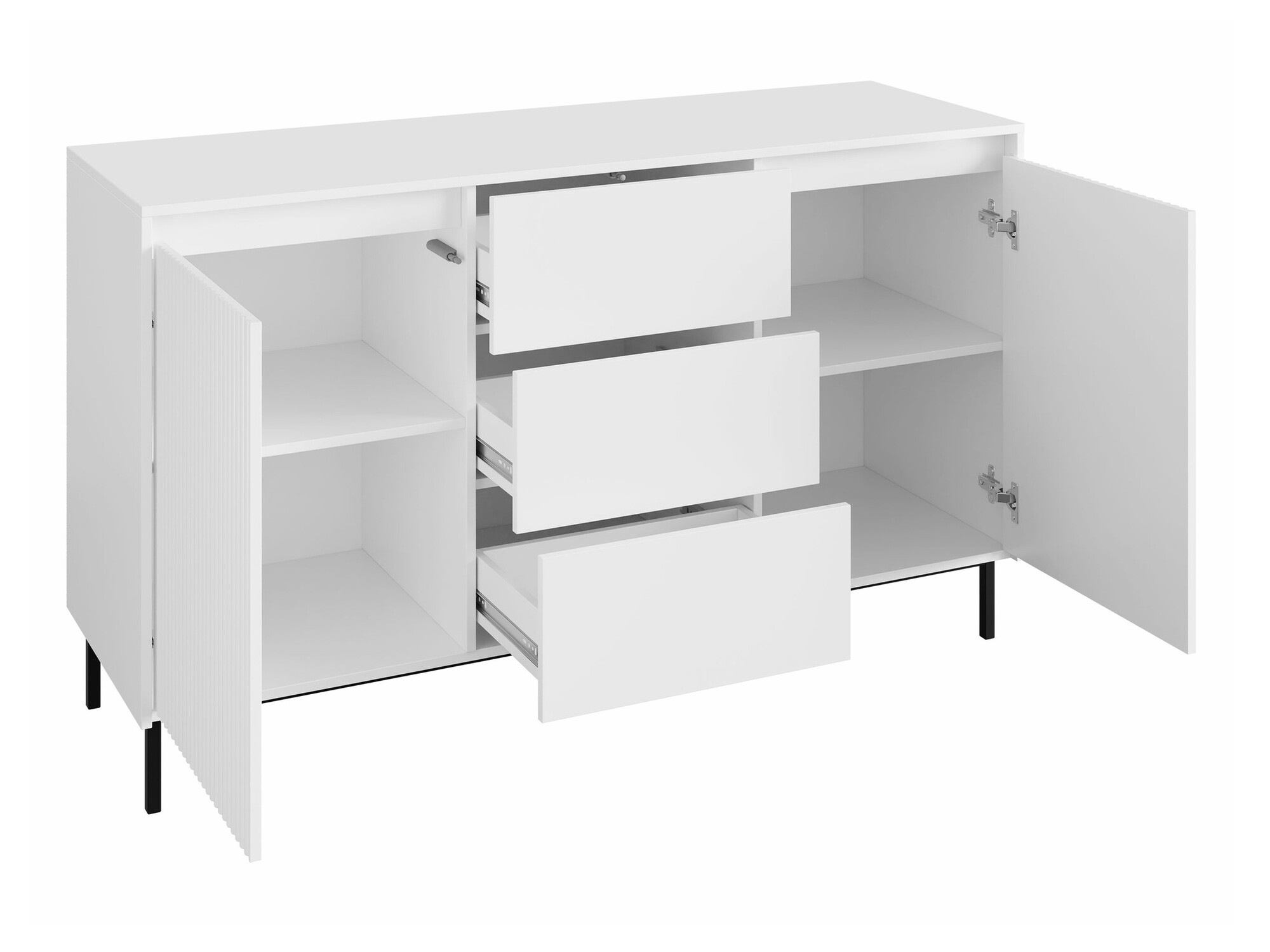 Wohnzimmer-Sets Comfivo Delruva II (Schwarz)