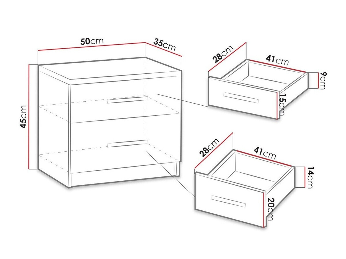 Nachttisch Catromi 103 (Monastery Eichenholzoptik)