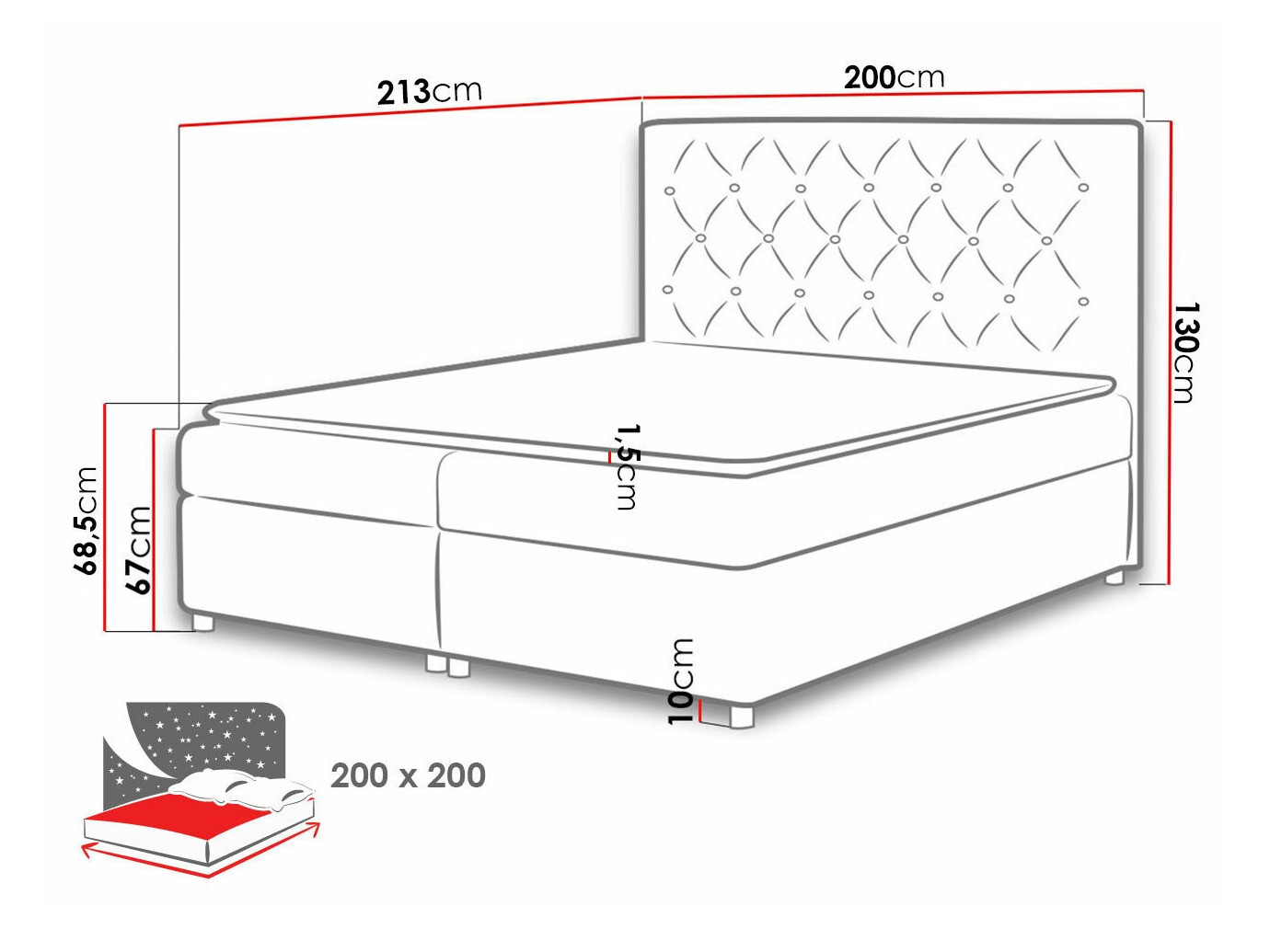 Boxspringbett Baltimore 112 (Primo 8813)