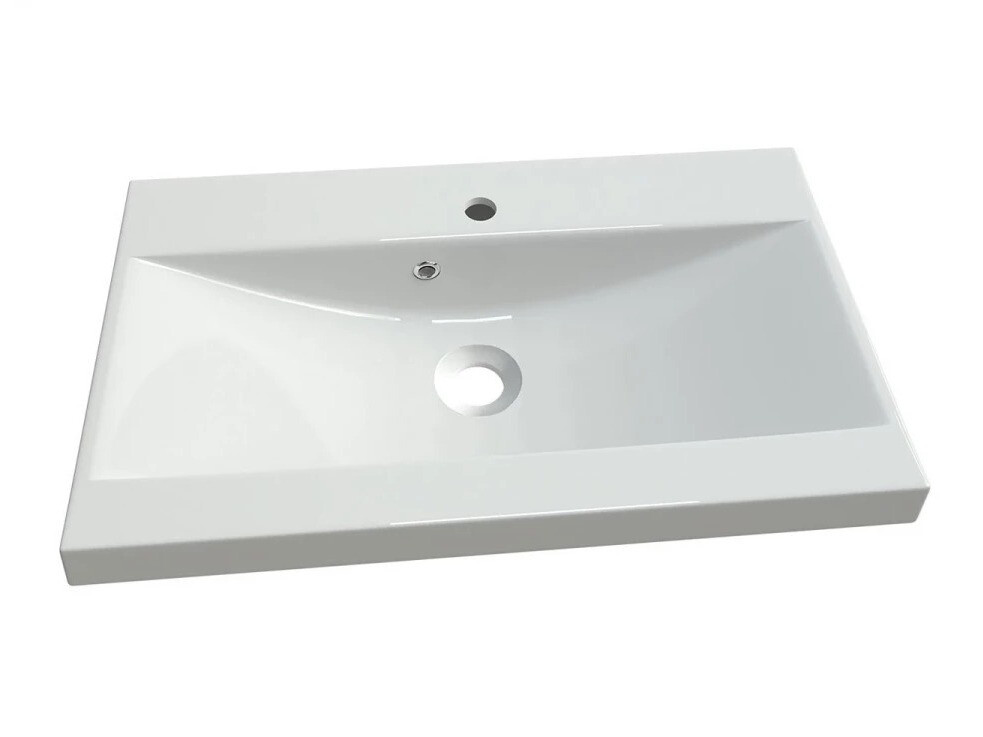 Badezimmer-Set Scientia III (Weiß glänzend + Weiß)