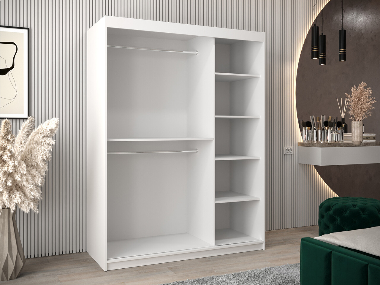 Kleiderschrank Hartford 480 (Weiß)