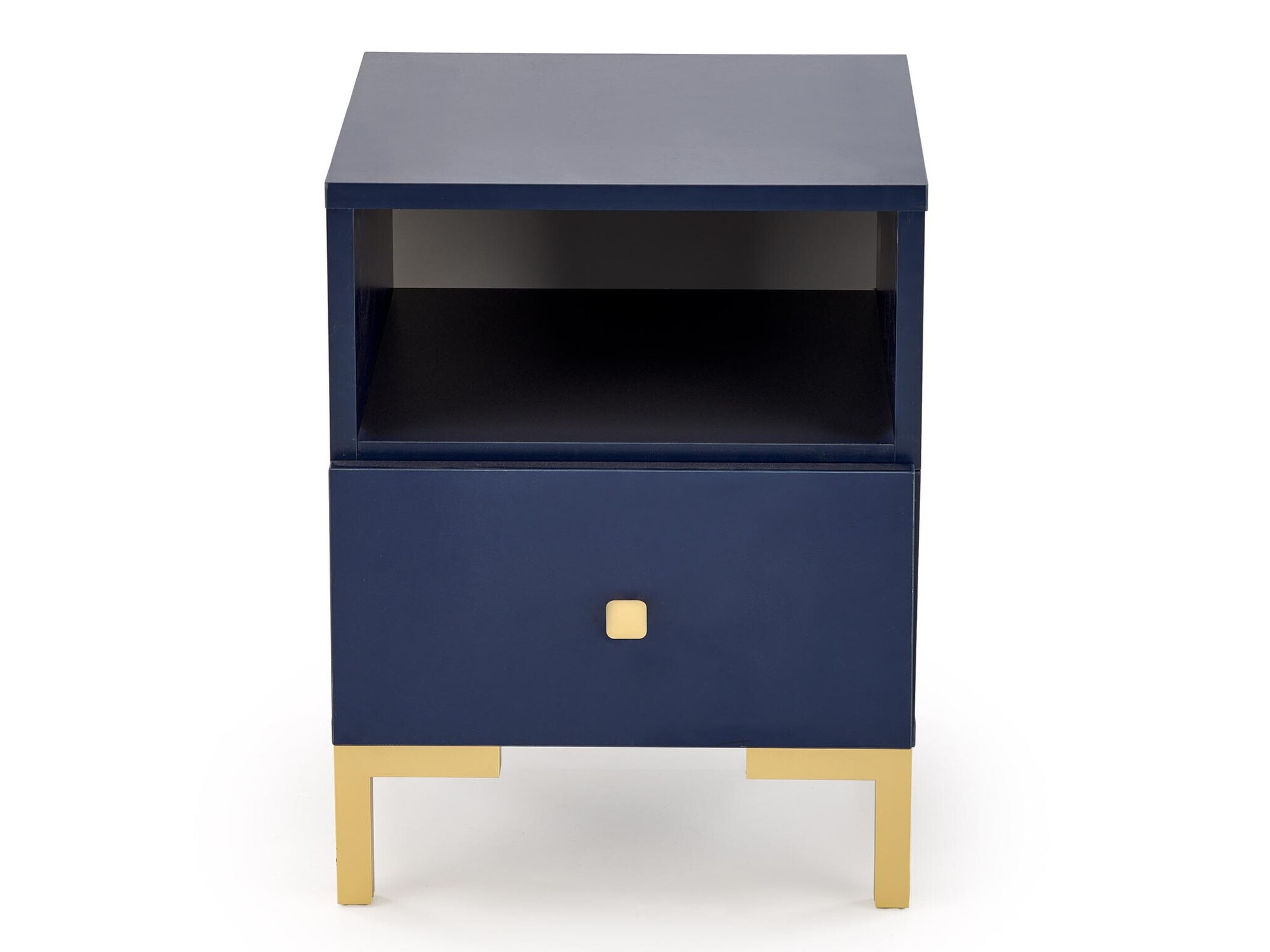 Nachttisch Houston 1225 (Dunkelblau + Gold)