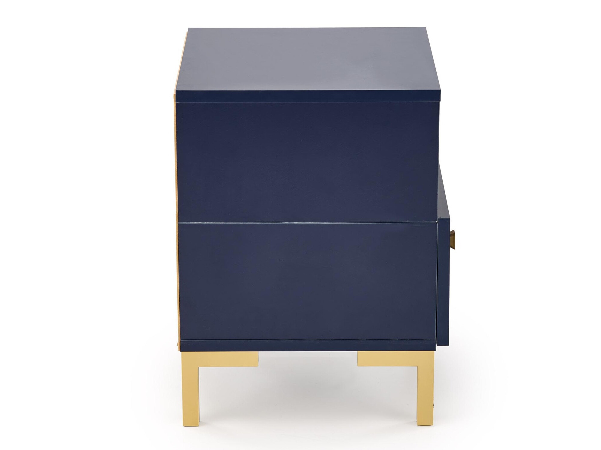 Nachttisch Houston 1225 (Dunkelblau + Gold)