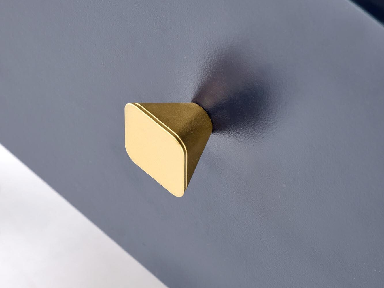 Nachttisch Houston 1225 (Dunkelblau + Gold)