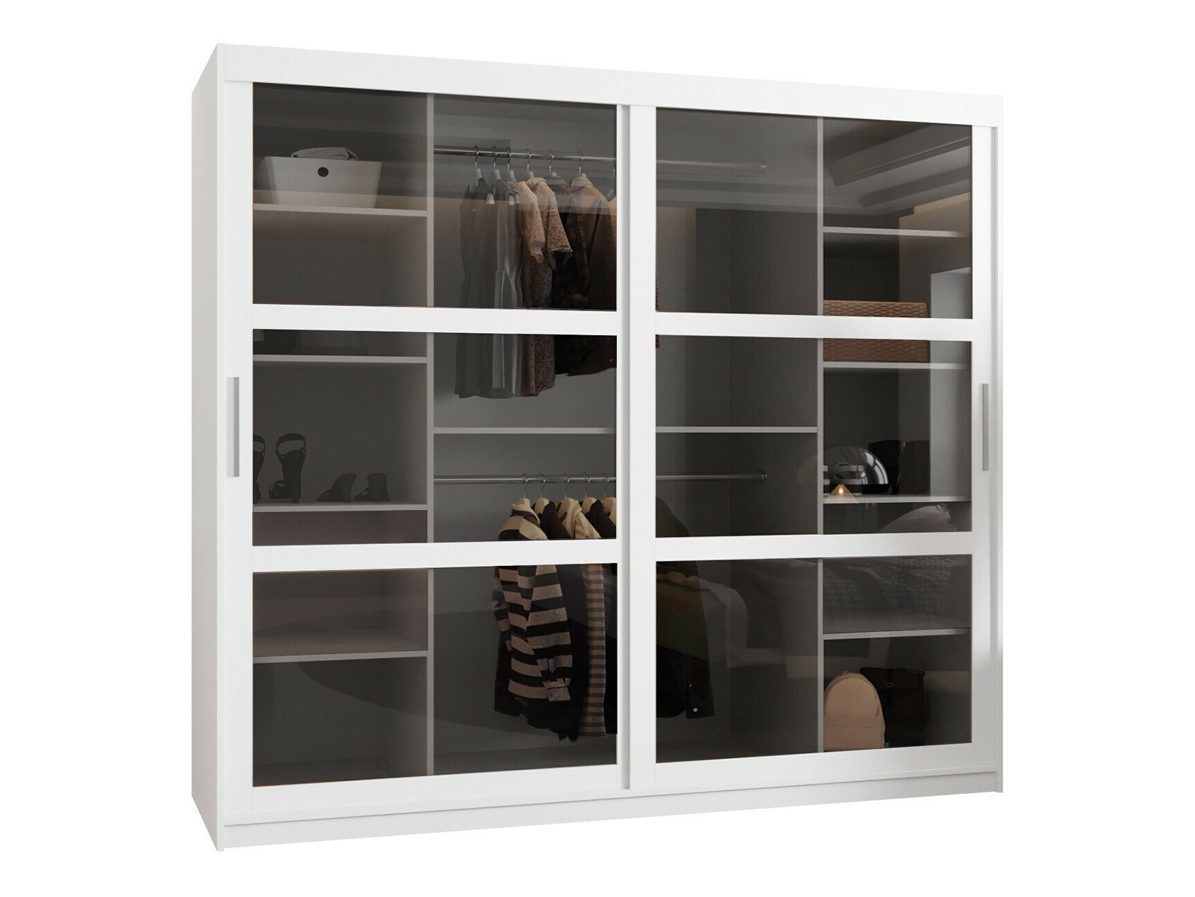 Kleiderschrank Hartford 482 (Weiß)