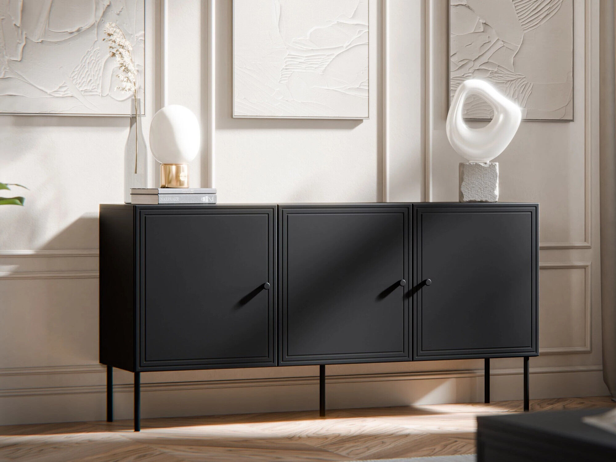 Sideboard Monciru 100 (Schwarz)